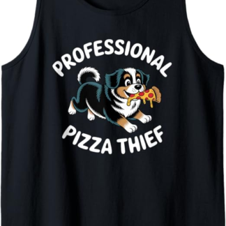 Bernese Mountain Dog Pizza Ladro Cibo Amante dei cani Canotta