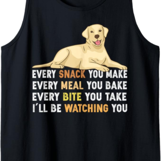 Ogni spuntino che rendi divertente gli amanti dei cani Golden Retriever Canotta