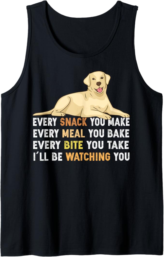 Ogni spuntino che rendi divertente gli amanti dei cani Golden Retriever Canotta