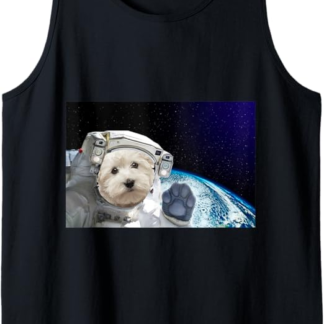 Dog in Space Maltese Canotta