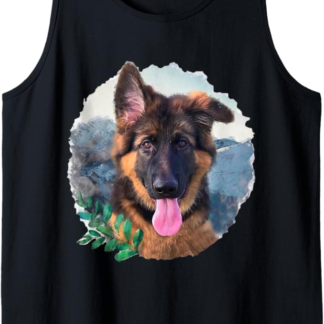 Adorabile Cane Pastore Tedesco Felice Canotta