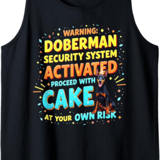 Divertente regalo di compleanno Doberman Pinscher Dog Canotta