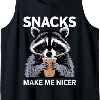 Snack divertenti di raccoon mi rendono più bello animale Canotta