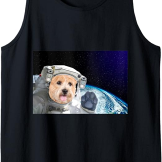 Dog in Space Norwich Terrier Canotta