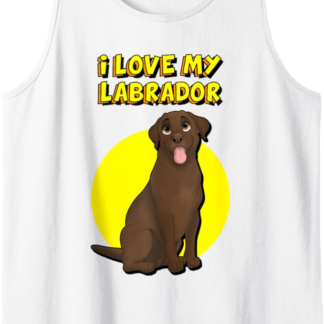 Amo il mio Labrador al cioccolato Canotta