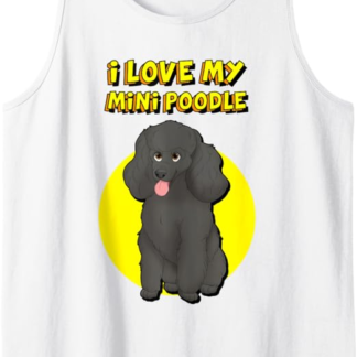 I Love My Black Mini barboncino Canotta