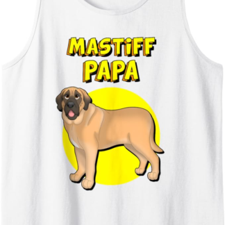 Mastiff Papa Mastiff Cane Padre Canotta