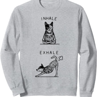 Inhale Exhale Australian Cattle Dog Felpa
