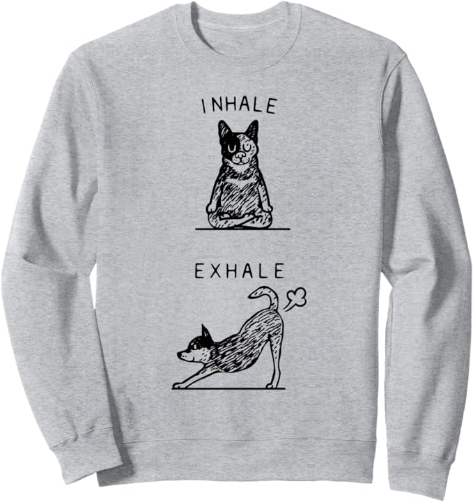 Inhale Exhale Australian Cattle Dog Felpa