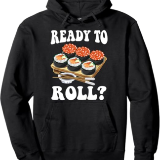 Tipi di sushi con gatti Riso Salmone Pesce Giappone Kawaii Felpa con Cappuccio