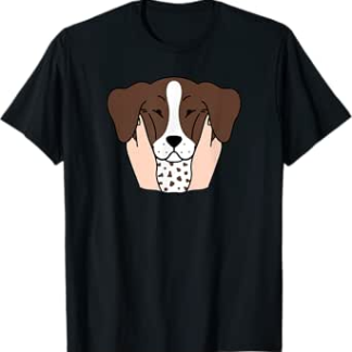 Chubby Cheeks Pointer Tedesco A Pelo Corto Cane Maglietta