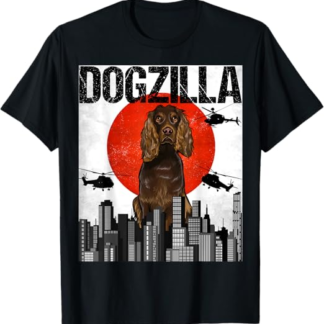 Canezilla Dogzilla Giapponese Boykin Spaniel Maglietta