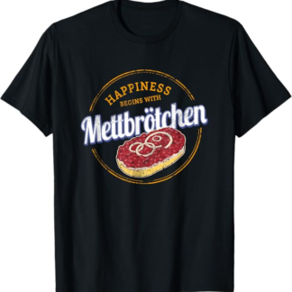 Panino con Mett e cipolla snack di panino con carne Maglietta