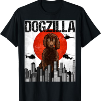 Canezilla Dogzilla Giapponese Irish Water Spaniel Maglietta