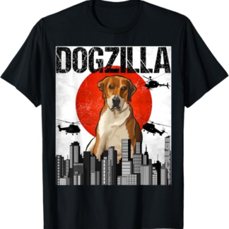 Canezilla Dogzilla Giapponese English Foxhound Maglietta