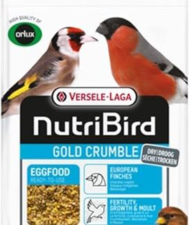 Versele-Laga NutriBird Gold Crumble Woodbirds | 800g | Dry Egg Food for Woodbirds | with Wild Seed, Maggots & Gammarus | With Lysine & Methionine