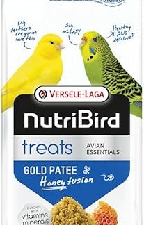 Versele-Laga NutriBird Treats Gold Patee Honey Fusion | 250g | Complementary Food for Birds | Moisturized with 100% Natural Honey | Contains Essential Lysine and Methionine