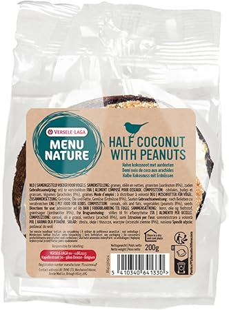 Versele-Laga Menu Nature Halbe Kokosnuss mit Erdnüssen 200g