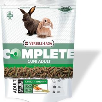 Versele-Laga Complete Cuni Adult | 500 g | Complete Adult Rabbit Food | Tasty All-in-One Pellets | With Long Fibres | Developed by Veterinarians