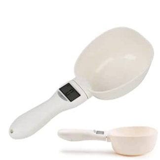 Электронный кухонный мерный стакан | Высокоточный мерный стакан для корма для животных 800 г/0,1 г со светодиодным дисплеем, точный кухонный инструмент для взвешивания со съемной ручкой | Для приготовления пищи, кофе и дома