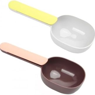 Корм для кошек, 2 шт., корм для домашних животных, нетоксичный силиконовый мерный черпак, мерная ложка с зажимом для корма для кошек и собак.