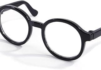 Black Glasses Pet Dog Cute Glasses Clear Lens Retro Glasses Photo Props Cat Sun Glasses for Small Dogs Cats Cosplay Costume, Pet Supplies Apparel Accessories