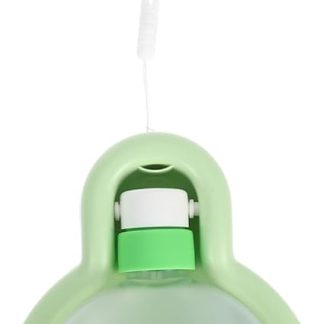 Складная портативная поилка TOYANDONA для маленьких собак. Удобный дорожный контейнер для воды для прогулок и поездок с питомцами. Зеленый, маленький размер.