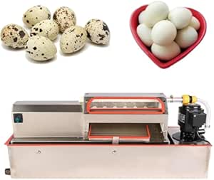 Электрическая овощечистка для перепелиных яиц из нержавеющей стали, быстрая очистка (150 об/мин) с медным двигателем для свежих, сваренных вкрутую перепелиных яиц.