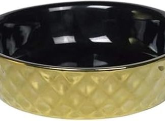 Керамическая чаша Nobby Золотая, диаметр 14,0 x 4 см, объем 0,25 л.