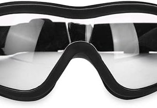 Dog Sunglasses Useful Pet Eye Protection Adjustable Dress Up Photos Props Goggles(White)