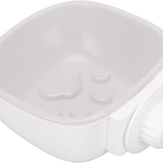 Миска для собак, миска для металлической клетки для собак, клетка для кошек, клетка для птиц, подвесная будка, миска для воды, съемная приподнятая миска, клетка для домашних животных, миска для (серая)