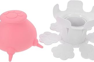 ibasenice Многофункциональная кормушка для домашних животных, приспособления для кормления животных, бутылочка для кормления, розовая