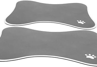 ibasenice 2 шт. Подстилка для кормления домашних животных в миски для собак, кошек и маленьких кошек