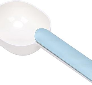 Мерная ложка для корма для животных HEEPDD, эргономичный дизайн, с сумкой для переноски, универсальная мерная ложка для собак, кошек и кроликов, АБС-пластик, можно мыть в посудомойке, 8,1 x 3,1 дюйма.