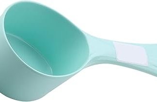 Мерный стаканчик для корма для домашних животных 50 г, пластиковая ручка, универсальный мерный стаканчик для собак и кошек, легко моется.