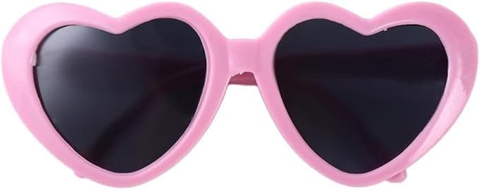 Pink Pet Heart Sunglasses Photos Props Cute Dog Sunglasses Cat Glasses Sun Flower Glasses Pets Party Decor for Small Dogs Cat Accessories Cute