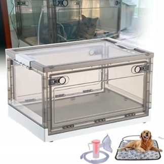 Кислородный терапевтический бокс для собак и кошек, инкубатор для ингаляций для щенков и котят, система распыления кислорода для ингаляционного лечения животных.