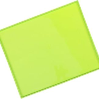 Водонепроницаемая нескользящая силиконовая подстилка для миски для кормления собак, зеленого цвета, легко моется, с приподнятыми краями.