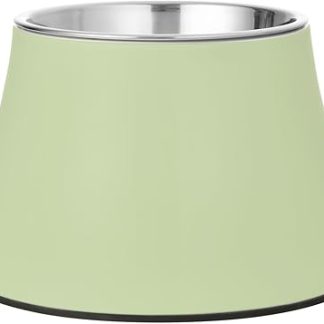 Светло-зеленые миски для домашних животных из нержавеющей стали с нескользящим покрытием, для кошек и маленьких собак, от усталости и раздражения кожи.