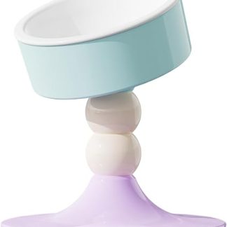 Приподнятые миски для кошек, вращающийся на 360 градусов дозатор, предотвращающий опрокидывание, регулируемая высота, приподнятая миска для еды и воды для кошек, для использования в помещении и на улице, для котят.