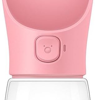 Бутылка для воды для собак с дозатором (розовая)