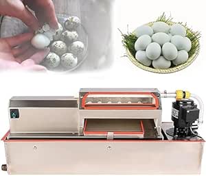 Электрическая машина для очистки перепелиных яиц, из нержавеющей стали, с циклическим устройством, промышленная машина для очистки яиц, высокая производительность 70 кг/ч.