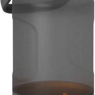 Уличная водопойная бутылка для домашних животных с герметичной конструкцией и ручкой, портативный дорожный диспенсер, незаменимый аксессуар для питомцев, черный цвет.