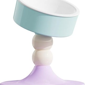 Приподнятая миска для кошек, вращающаяся на 360 градусов, предотвращающая опрокидывание, регулируемая высота, приподнятая миска для корма и воды для кошек, котят, щенков, собак, для использования в помещении.