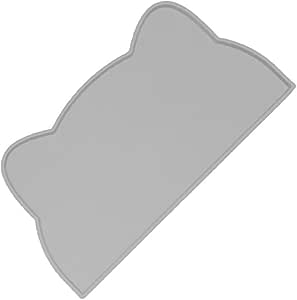 Мягкий силиконовый коврик для миски для кошек Jonlaki, 17,3 x 9,8 дюймов, непроливаемый, для пола в помещении, серый.