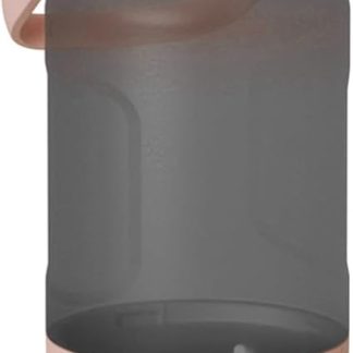 Уличная водопойная бутылка для домашних животных с герметичной конструкцией и ручкой, портативный дорожный диспенсер, незаменимый аксессуар для питомцев, розовый цвет.