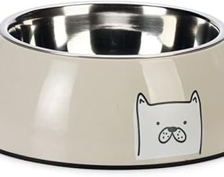 Миска для собак Karlie Elize, 900 мл, светло-серая.