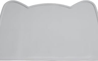 Силиконовый противоскользящий коврик для миски для собак и кошек, коврик для корма для собак и кошек, водонепроницаемый коврик для корма для домашних животных (46 x 25 см, серый)