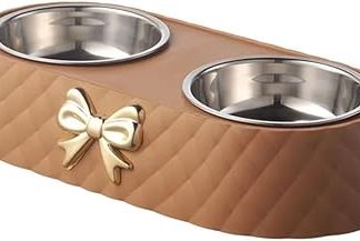 Миски для еды собак и кошек 1. Миски в форме бабочки для собак, двойные миски для питья, товары для домашних животных C