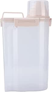 Контейнер для хранения корма для домашних животных, ведро для хранения корма для собак, герметичный влагонепроницаемый диспенсер для сухого корма для собак и кошек, полупрозрачный.